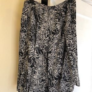 Black and white long skirt